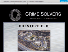 Tablet Screenshot of crimesolvers.net